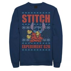 Мужской свитшот Lilo &amp; Stitch Christmas Stitch Experiment 626 Disney