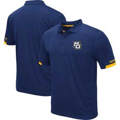 Мужская футболка-поло темно-синего цвета Marquette Golden Eagles Santry Colosseum