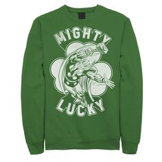 Мужской флисовый пуловер с рисунком St. Patty&apos;s Mighty Lucky Thor Marvel