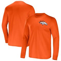 Мужская футболка с длинным рукавом NFL x Darius Rucker Collection от Fanatics Orange Denver Broncos Team