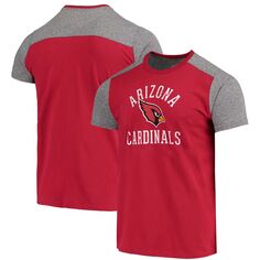 Мужская футболка Cardinal/серая Arizona Cardinals Field Goal Slub Majestic