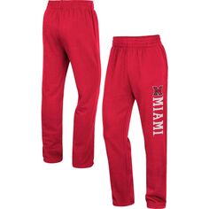 Мужские красные брюки с надписью Miami University RedHawks Colosseum