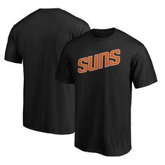 Мужская черная фирменная футболка Phoenix Suns с альтернативной надписью Fanatics