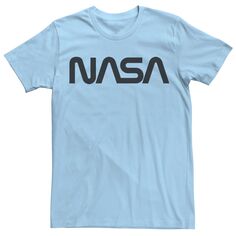 Мужская футболка с простым текстовым логотипом NASA и графическим рисунком Licensed Character