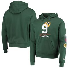 Мужской зеленый пуловер с капюшоном Oakland Athletics Count the Rings New Era
