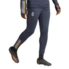 Мужские темно-синие тренировочные брюки Real Madrid AEROREADY adidas