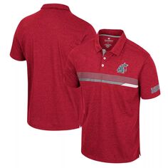 Мужская рубашка-поло Crimson Washington State Cougars No Issueo Colosseum