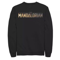 Мужской флисовый пуловер с графическим логотипом The Mandalorian Title Star Wars