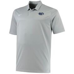 Мужская серая футболка-поло Penn State Nittany Lions Big &amp; Tall Performance с мелованным рисунком Nike