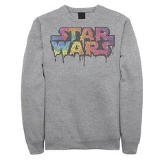 Мужской флисовый пуловер с графическим логотипом Tie-Dye Star Wars