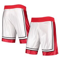Мужские мужские баскетбольные белые шорты Mitchell &amp; Ness 1989-90 UNLV Rebels Authentic Throwback College Shorts
