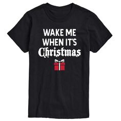 Рождественская футболка Big &amp; Tall Wake Me Licensed Character