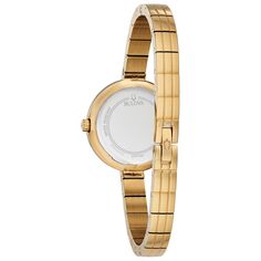 Женские часы Rhapsody Diamond Accent из нержавеющей стали золотистого цвета - 97P144 Bulova