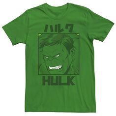 Мужская футболка с портретом кандзи «Мстители и Халк» Marvel