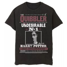Мужская футболка с рисунком The Quibbler Undesirable Number 1 Harry Potter