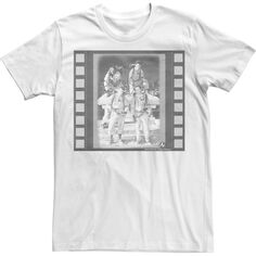 Мужская винтажная футболка с постером к фильму «Охотники за привидениями», групповой снимок Licensed Character