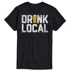 Большая и высокая картина с рисунком «Drink Local» Licensed Character, черный