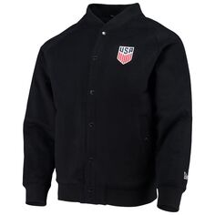 Мужская куртка-бомбер из трехслойной ткани с застежкой и застежкой реглан 5th &amp; Ocean от Navy US Soccer Club Level New Era