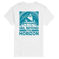 Футболка&apos;s Moana Big &amp; Tall Sail Beyond The Horizon Disney, белый