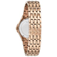 Женские часы Baguette с кристаллами розового золота - 98L268 Bulova