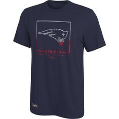 Мужская темно-синяя футболка New England Patriots с аутентичным клатчем Outerstuff