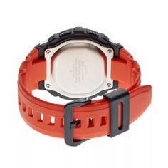 Мужские цифровые и ретро часы World Time с ЖК-дисплеем Casio, оранжевый