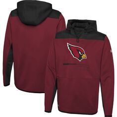 Мужской пуловер с капюшоном Cardinal Arizona Cardinals Joint Authentic Hard Hitter New Era