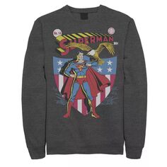 Мужской свитшот со звездами и полосками Супермена DC Comics