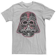 Мужская футболка со шлемом Дарта Вейдера и сахарным черепом Star Wars