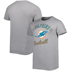 Мужская серая футболка с логотипом Miami Dolphins Prime Time Starter