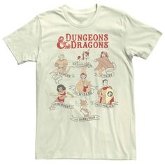 Мужская футболка с плакатом Dungeons &amp; Dragons Textbook Players Licensed Character
