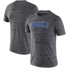 Мужская черная футболка Duke Blue Devils Team Logo Velocity Legend Performance Nike