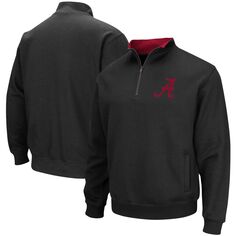 Мужской черный пуловер с молнией до четверти и логотипом Alabama Crimson Tide Tortugas Colosseum