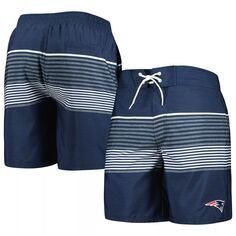 Мужские спортивные шорты для плавания Carl Banks Navy New England Patriots Coastline Volley G-III