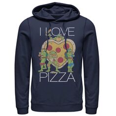 Мужской пуловер с капюшоном Черепашки Ниндзя Пицца Сердце Licensed Character