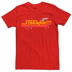 Мужская футболка с логотипом в стиле ретро «Звездные войны: Сокол тысячелетия» Star Wars, красный