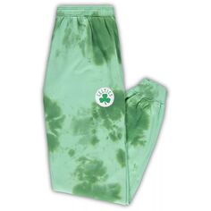 Мужские брюки для бега с логотипом Kelly Green Boston Celtics Big &amp; Tall с надписью Cloud Dye Fanatics