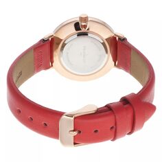 Женские современные супертонкие часы с кожаным ремешком Peugeot, розовый