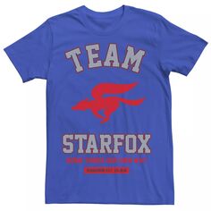 Мужская футболка с логотипом Nintendo Team Star Fox Licensed Character