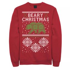 Мужской флисовый пуловер с рождественским рисунком Beary Licensed Character