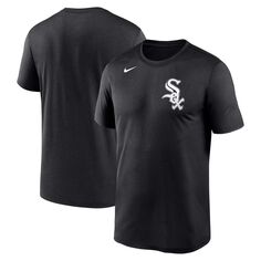 Мужская черная футболка Chicago White Sox с надписью Legend Performance Big &amp; Tall Nike