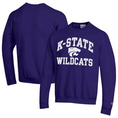Мужской фиолетовый пуловер Kansas State Wildcats с высоким мотором Champion