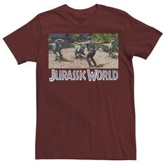 Мужская спортивная футболка с рисунком Jurassic World Owen Raptor Pack Licensed Character