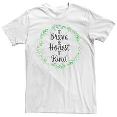 Мужская футболка Fifth Sun Brave Honest Kind с надписью Licensed Character, белый