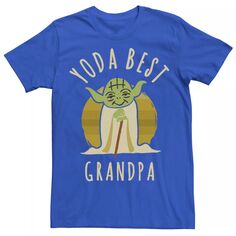Мужская футболка Yoda Best Grandpa с рисунком Йоды Star Wars