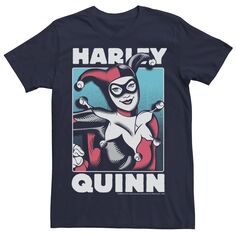 Мужская футболка с ретро-плакатом «Бэтмен Харли Квинн» DC Comics