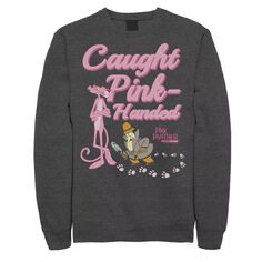 Мужской флисовый пуловер с рисунком Pink Panther Caught Pink Hands Licensed Character