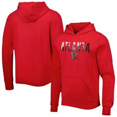 Мужской красный пуловер с капюшоном Atlanta Falcons Ink Dye New Era