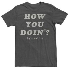 Мужская футболка Friends How You Doin&apos; с потертой надписью Licensed Character