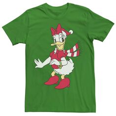 Мужская классическая рождественская футболка с портретом Disney Daisy Duck Licensed Character